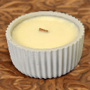 Bougie ronde striée