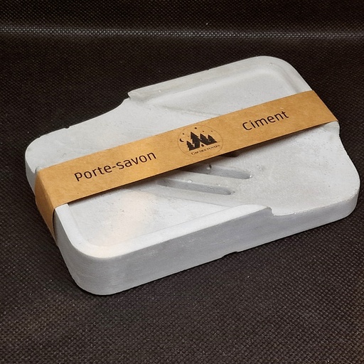 Porte-savon "Ocean" ciment gris