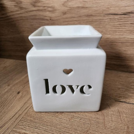 Brûleur LOVE blanc