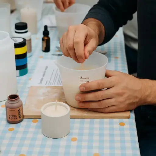 Atelier bougie - Jesmonite